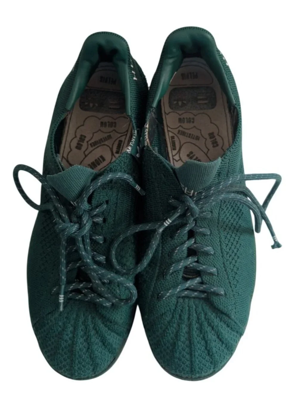 Adidas Pharrell Williams Human Race Superstar Primeknit Green Mens 8.5